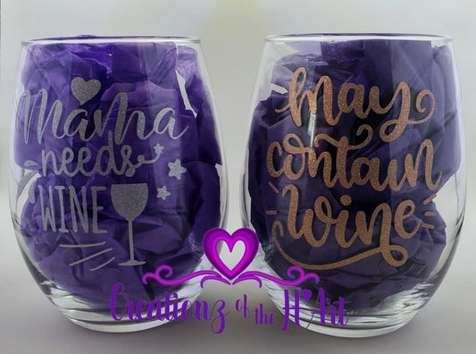 Stemless Wine Glass