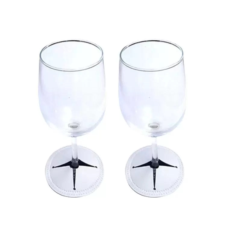 Wine Glass Koozie & Coaster Set